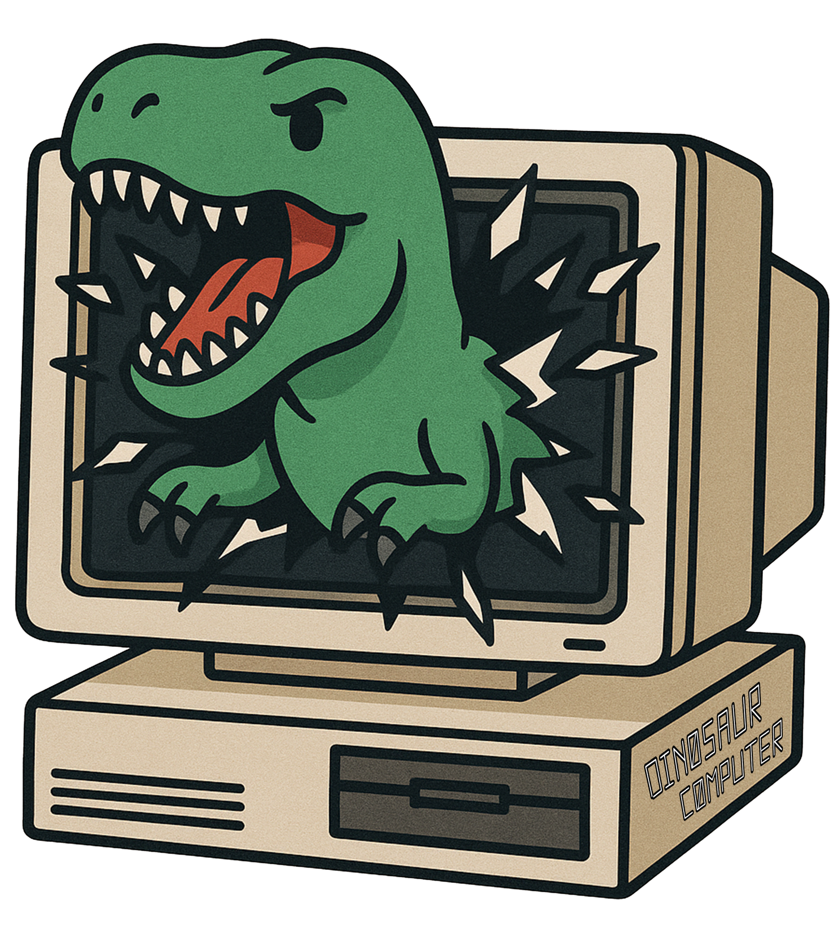 Dinosaur Computer Sticker