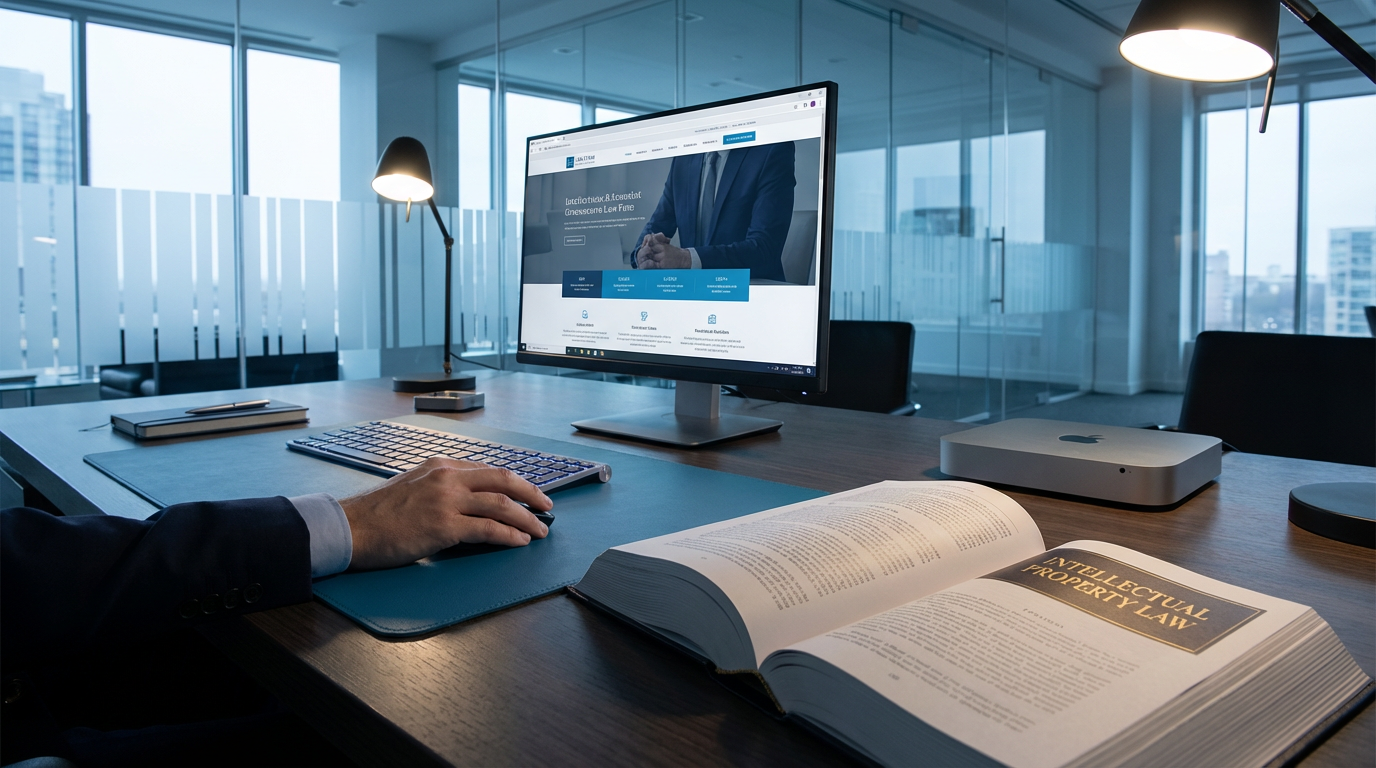 Person working on a laptop, with digital network lines overlaying the image.