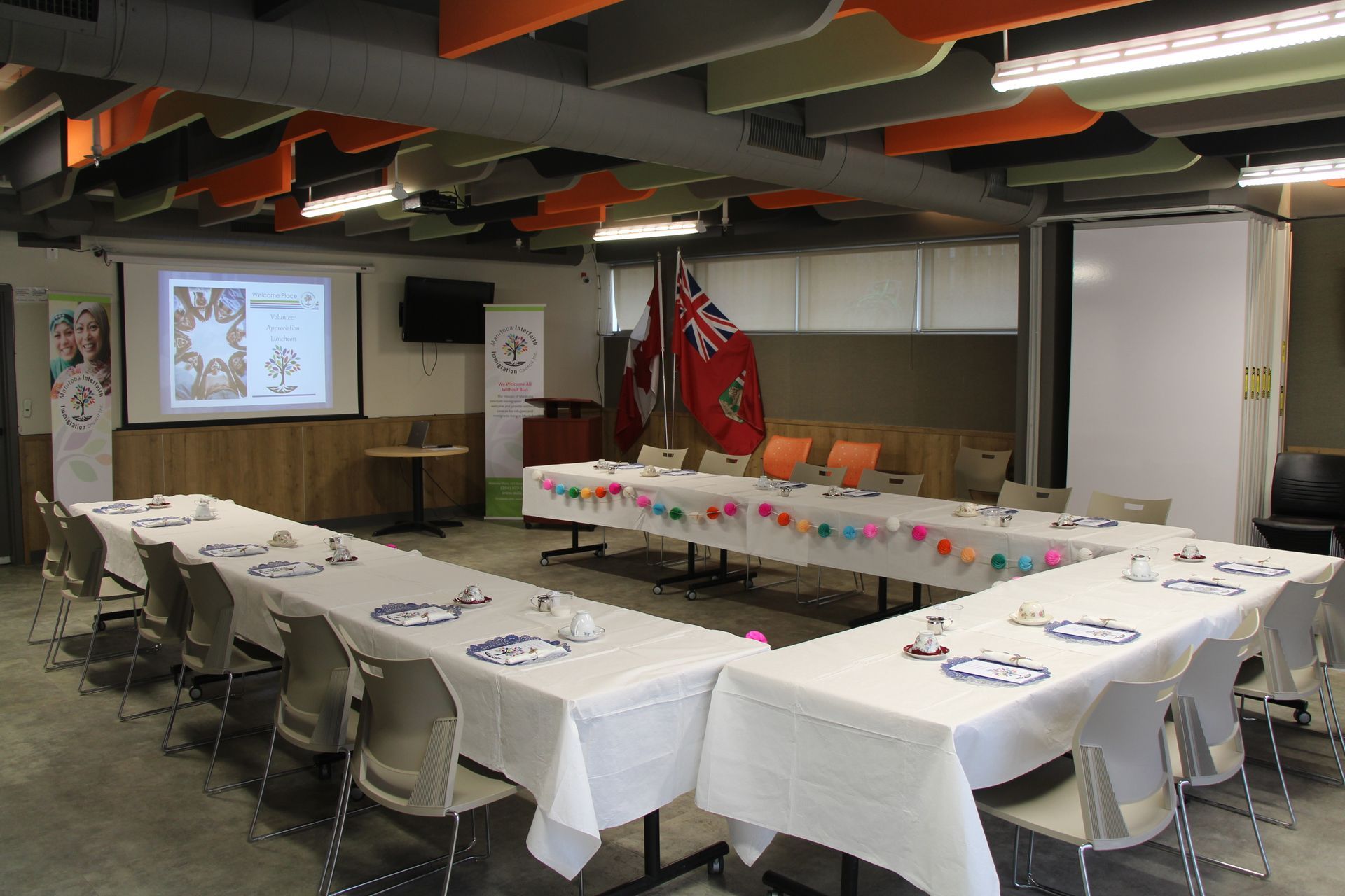 Volunteer Luncheon table set-up