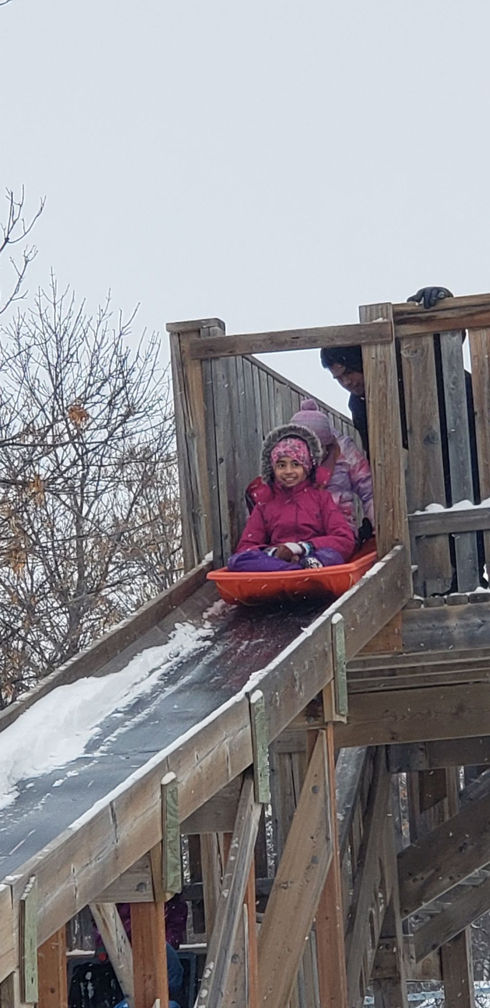 Welcome Place - Camp Manitou Group Visit- Enjoying Slide