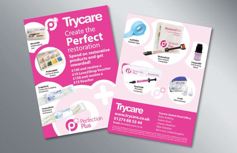 Flyer design for dental products, Totton