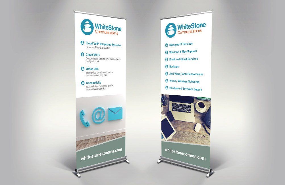Roller Banner Design for Whitestone IT, Fordingbridge