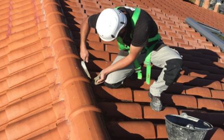 reparación de tejas y goteras en tejado en saldaña, palencia