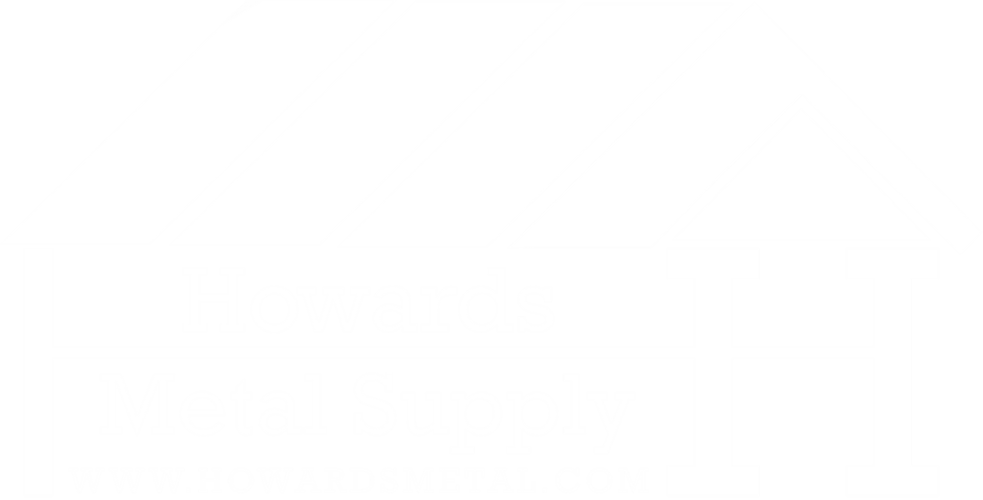 A black and white logo for howards metal supply