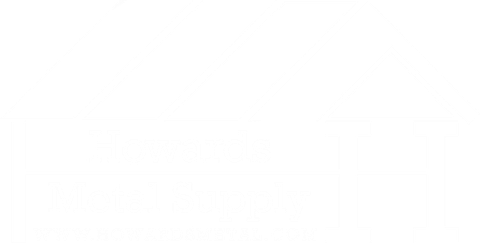A black and white logo for howards metal supply