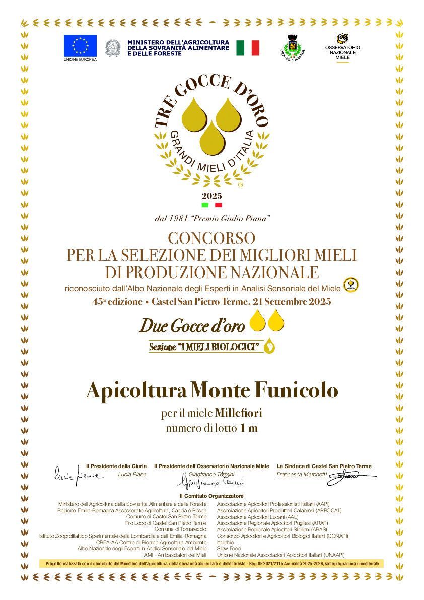 Concorso Tre Gocce d'Oro 2025