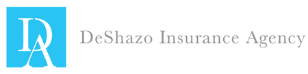The logo for dr. shazo insurance agency is blue and white