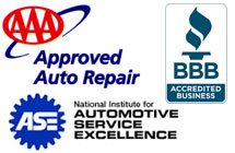 Professional car mechanic is fixing the car engine