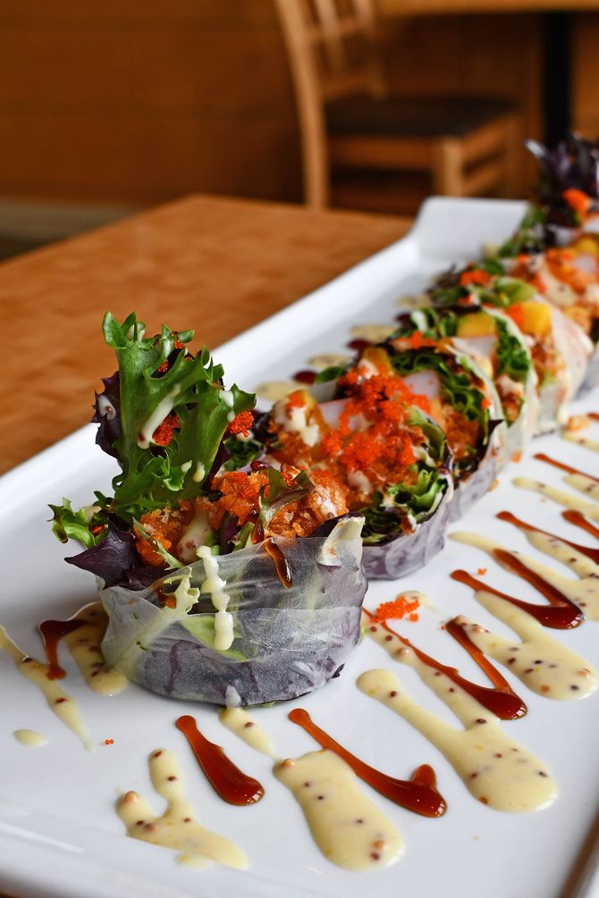 Current seasonal sushi special at desaki Restaurant