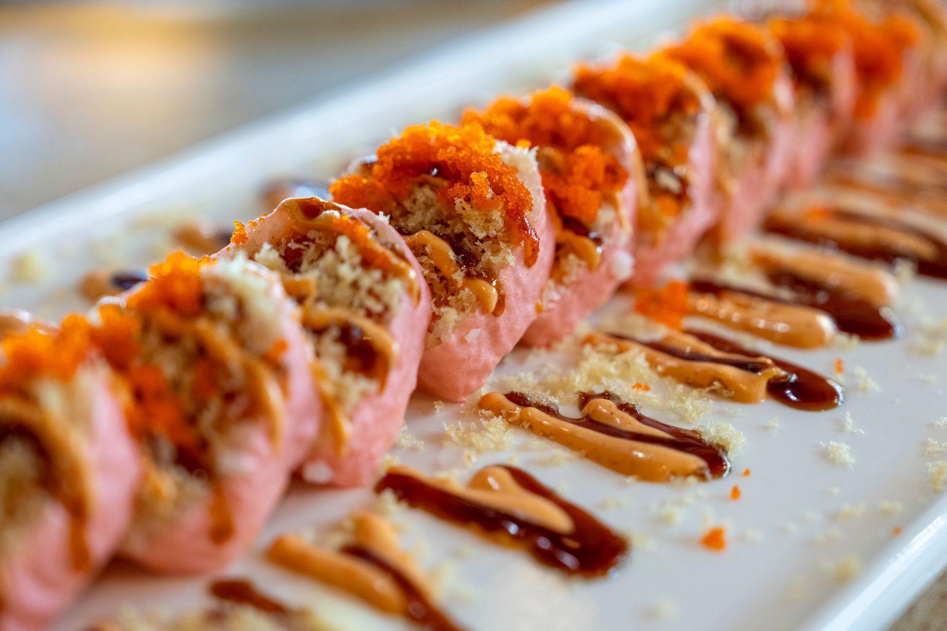 Cara Maria sushi roll at desaki Restaurant