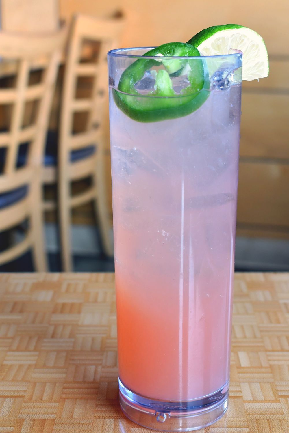 Sun Kissed Paloma, spring drink special at desaki Restaurant in Swiftwater, PA