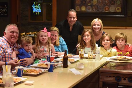 Family celebrating Mother's Day at desaki Restaurant