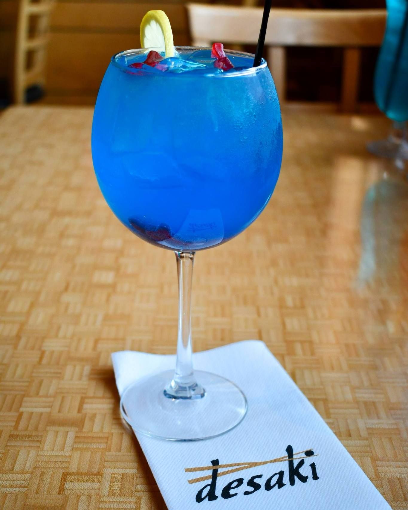 Desaki Fish Bowl specialty cocktail at desaki Restaurant in Swiftwater, PA