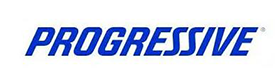 Progressive logo in blue italic text on a white background