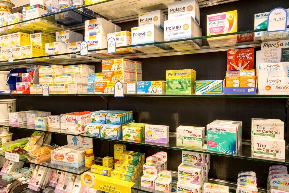 assortimento di vitamine