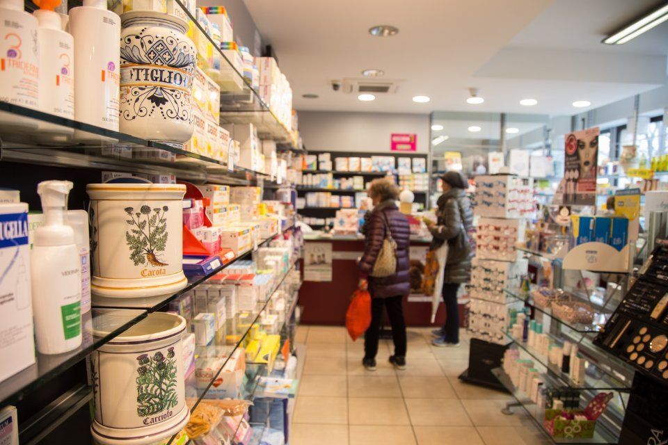 reparto di prodotti per l'igiene personale