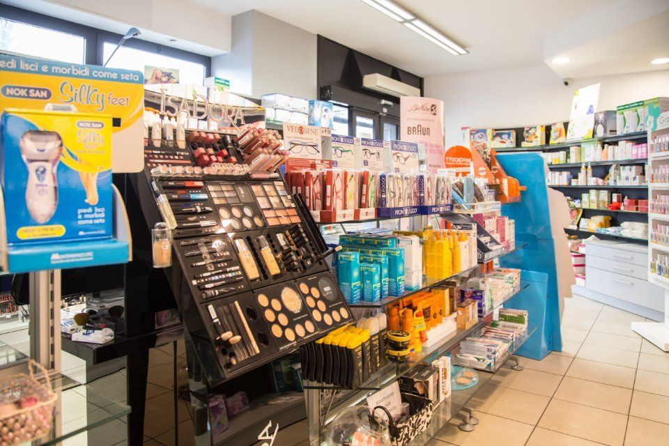 reparto di prodotti per la cura del corpo