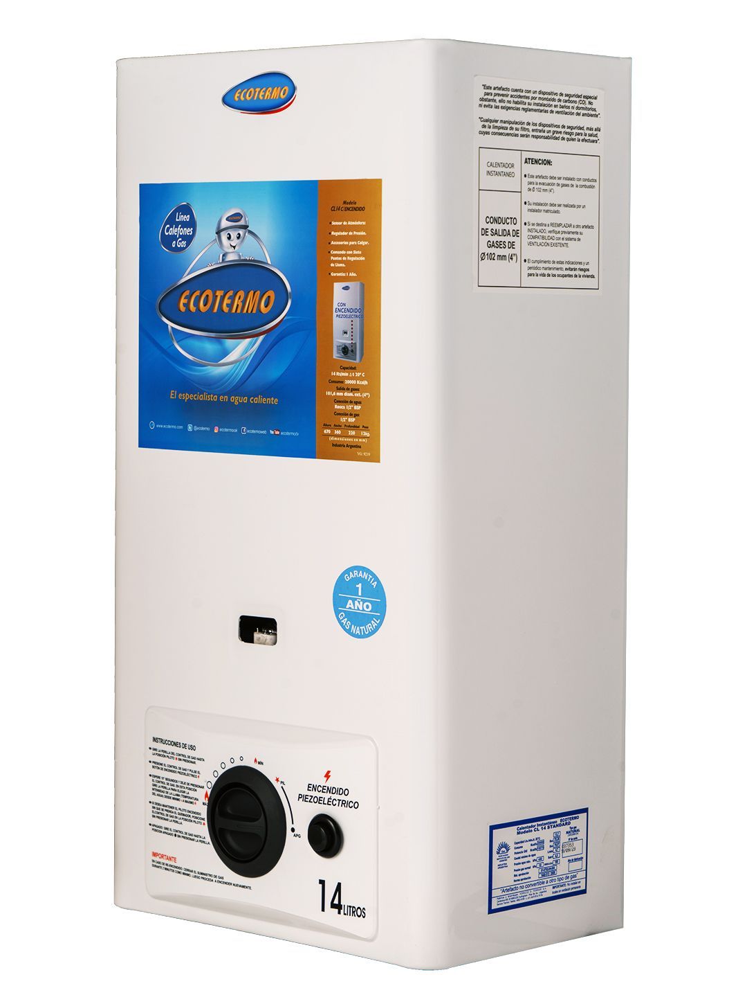 Calefón CL 14 C/ ENCENDIDO