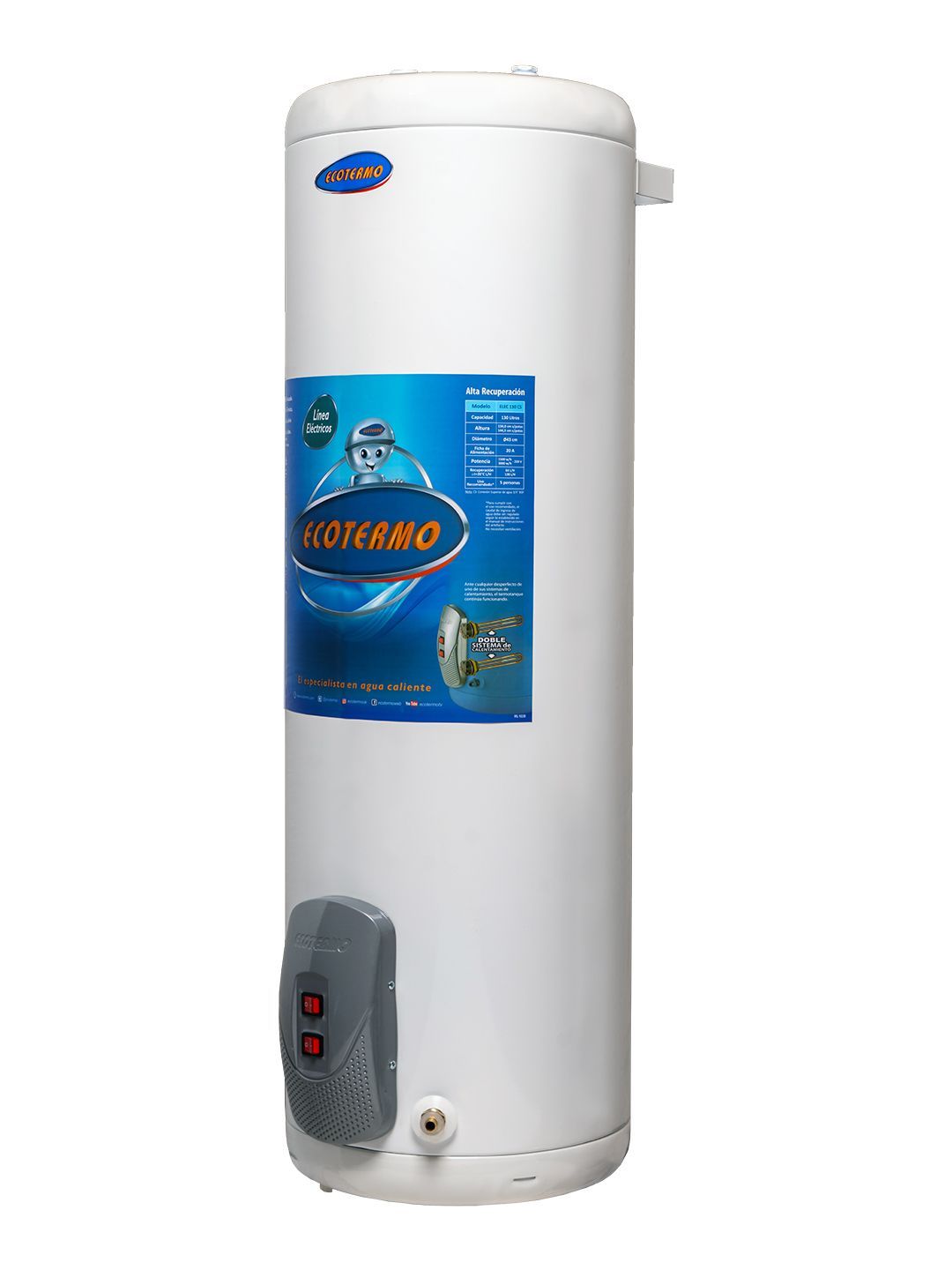 Termotanque Eléctrico ELEC 130 C/SUP alta recuperacion