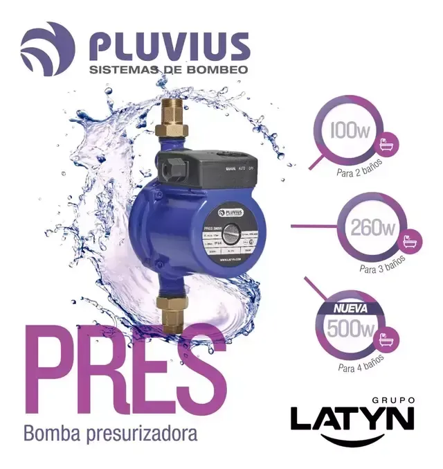 Bomba Presurizadora Pluvius Pres 260w