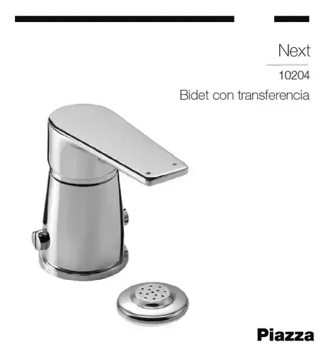 Monocomando bidet piazza next