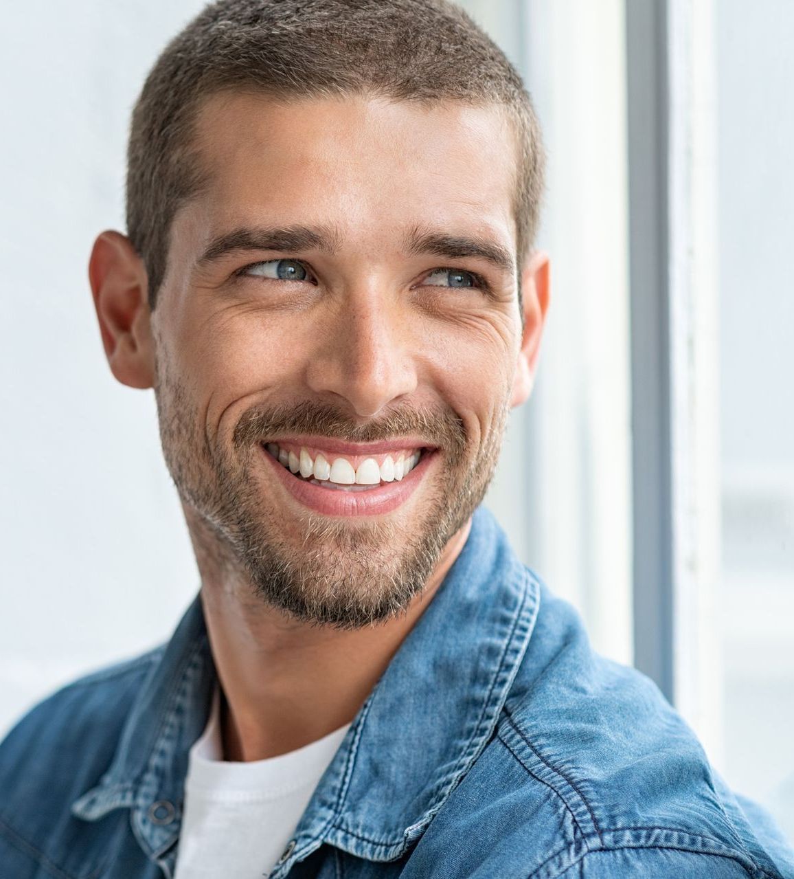 man smiling