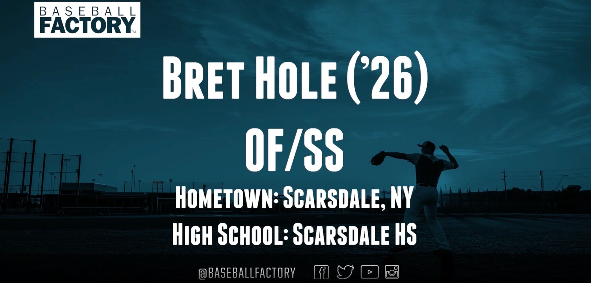 A picture of a baseball player named Bret Hole. Bret Hole @bretbaseball