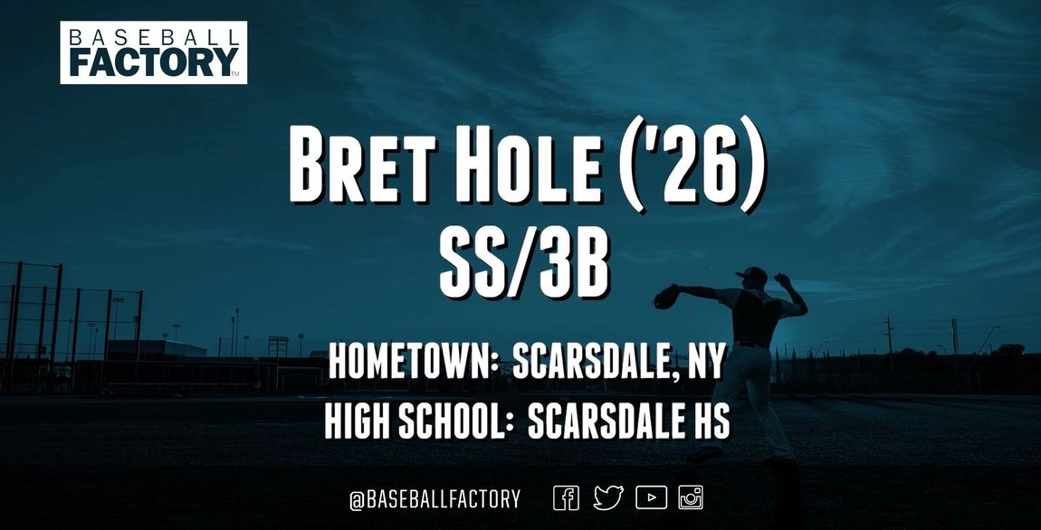 A picture of a baseball player named Bret Hole. Bret Hole @bretbaseball