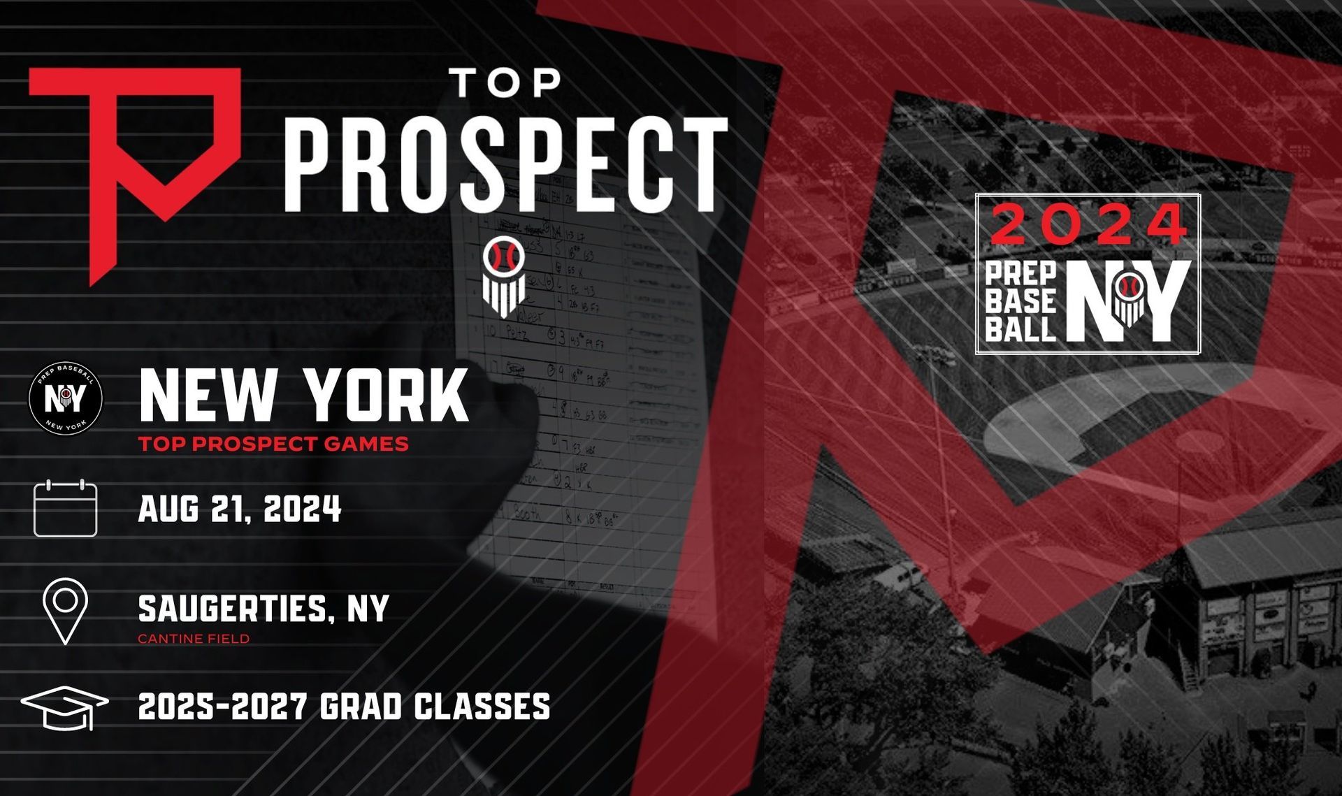 An advertisement for top prospect in new york
