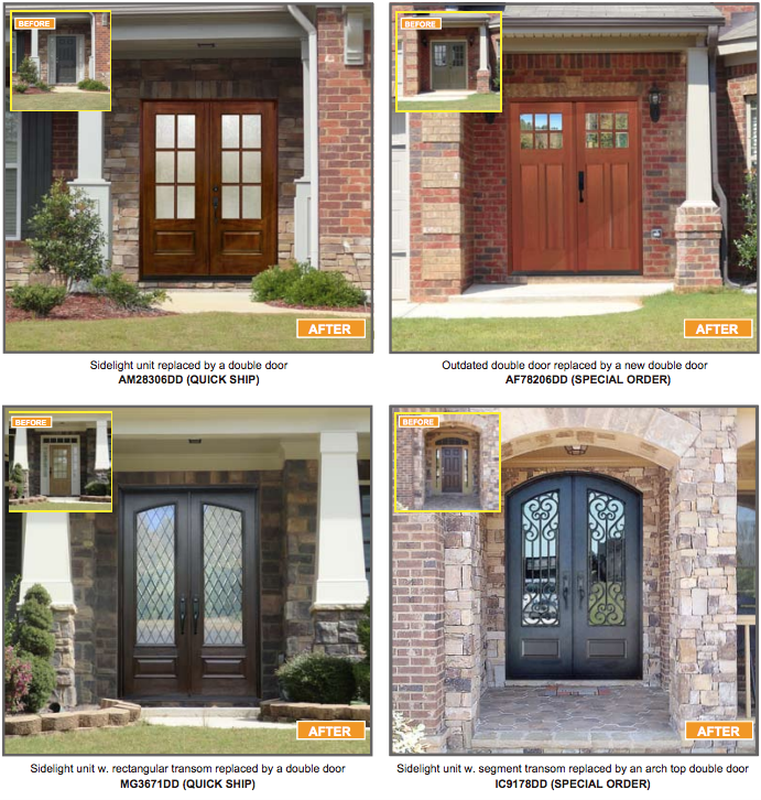 Entry Doors Replaced With Styles Listed Above