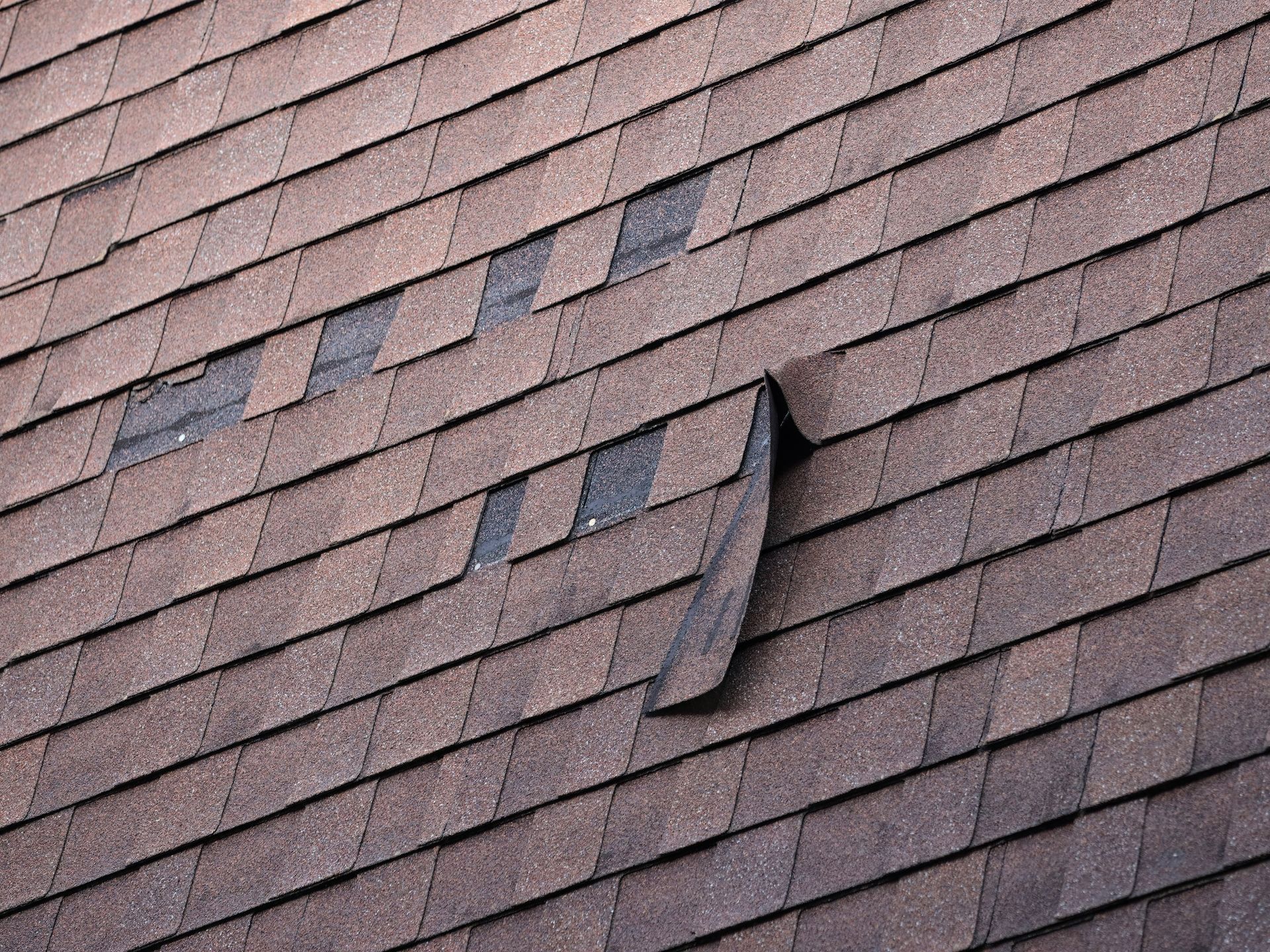 Slipping shingle