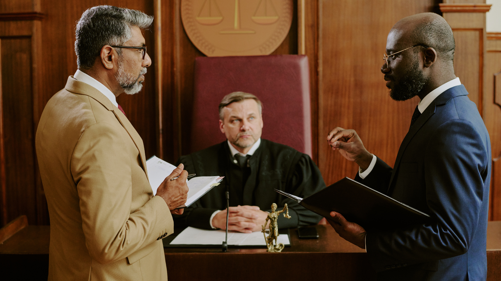 Experienced DUI defense attorney preparing for court