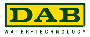 Il logo della tecnologia DAB Water è giallo e verde