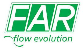 Un logo verde e bianco per l'evoluzione del flusso lontano