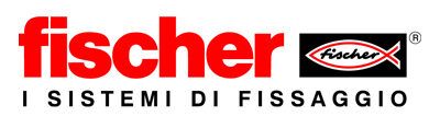 Un logo Fisher con un pesce sopra