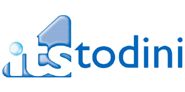 Un logo blu e bianco per un'azienda chiamata istodini