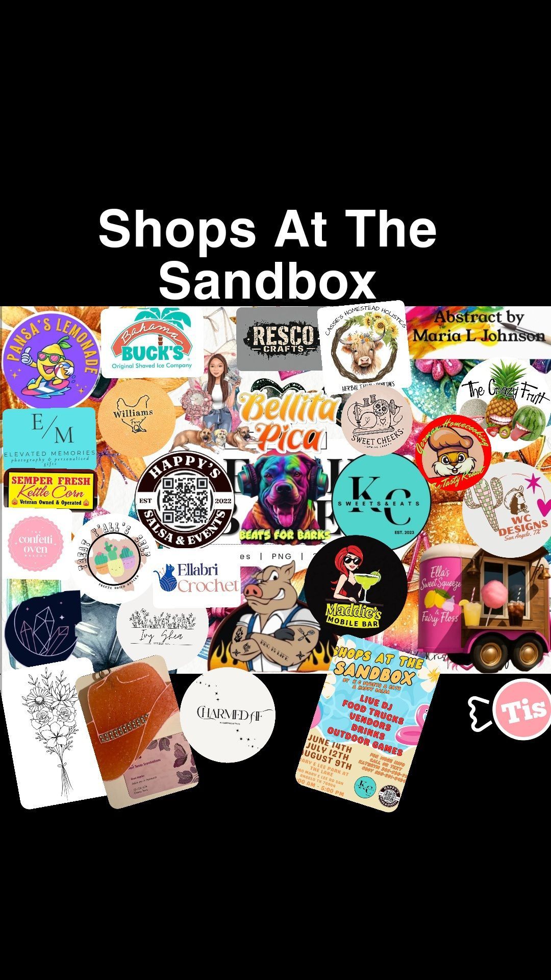 There are many different shops at the sandbox.