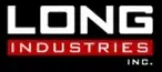 A logo for long industries inc. is shown on a black background.