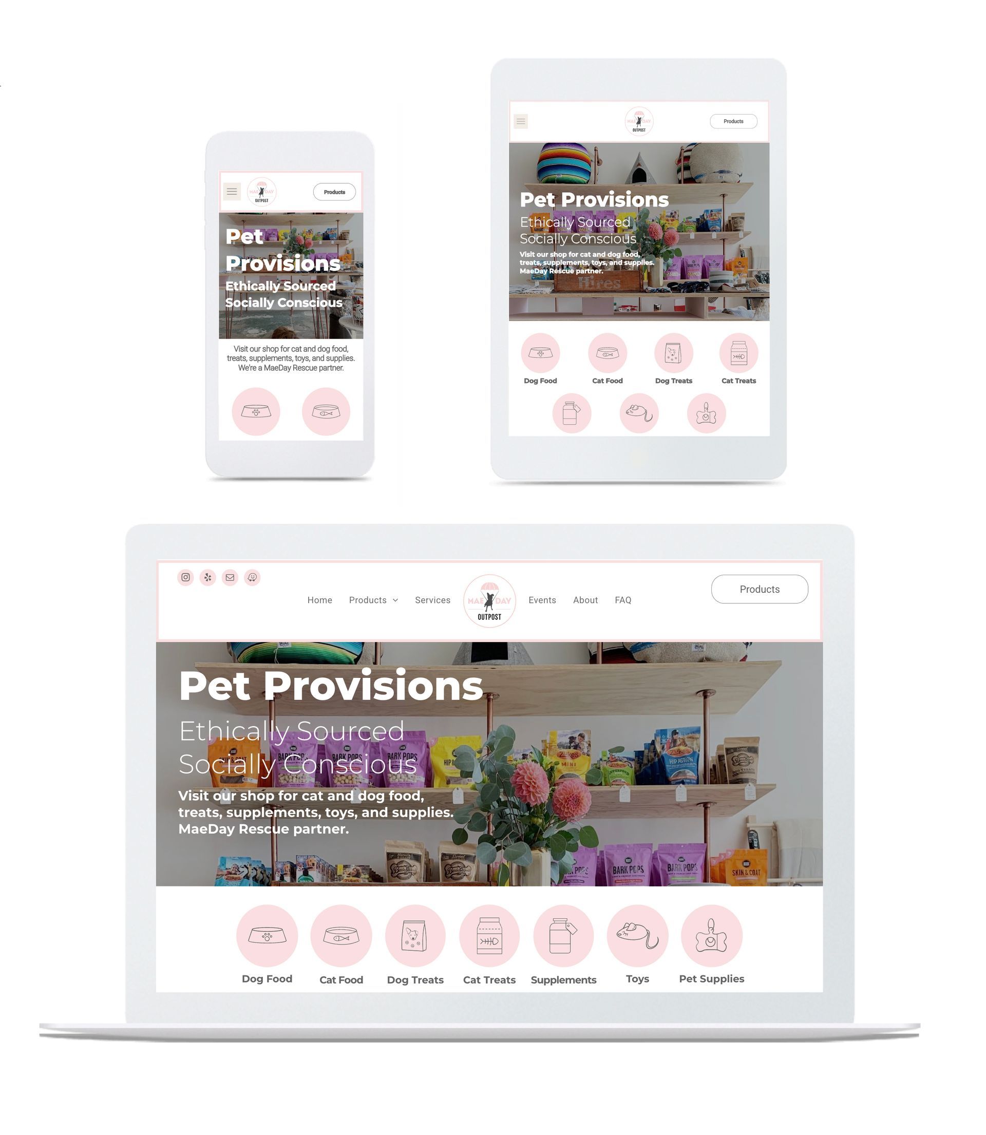 Image of all device website design