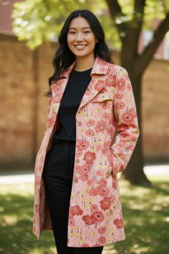 021. Apostrophe Belted Daisy Trench Coat (10/12)