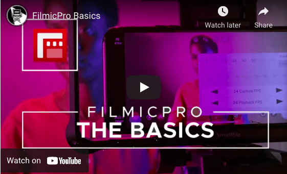 filmic pro for beginners
