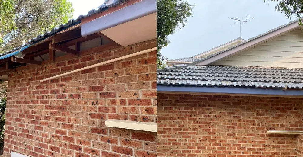 Before and After House Roof Repair — Newcastle, NSW — Big Boys Newcastle