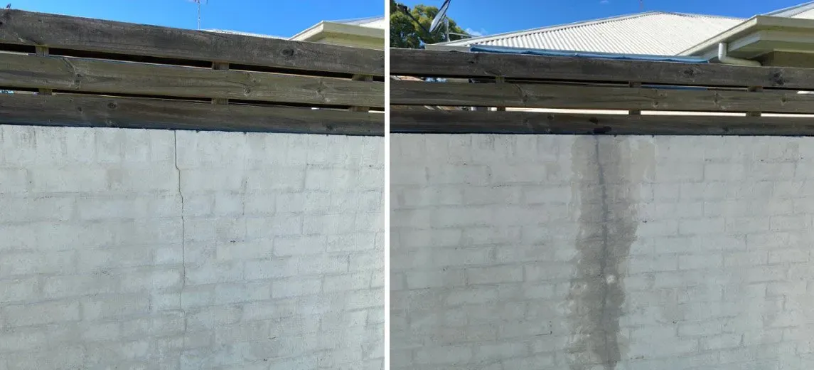 Before and After Wall Repair — Newcastle, NSW — Big Boys Newcastle