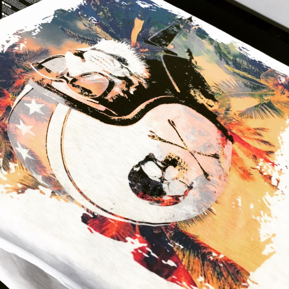 tovaglia con stampa personalizzata colorata