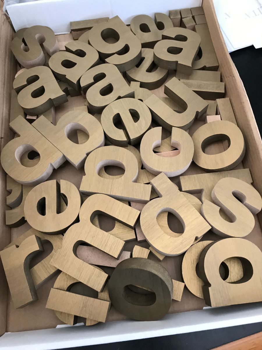 lettere in legno
