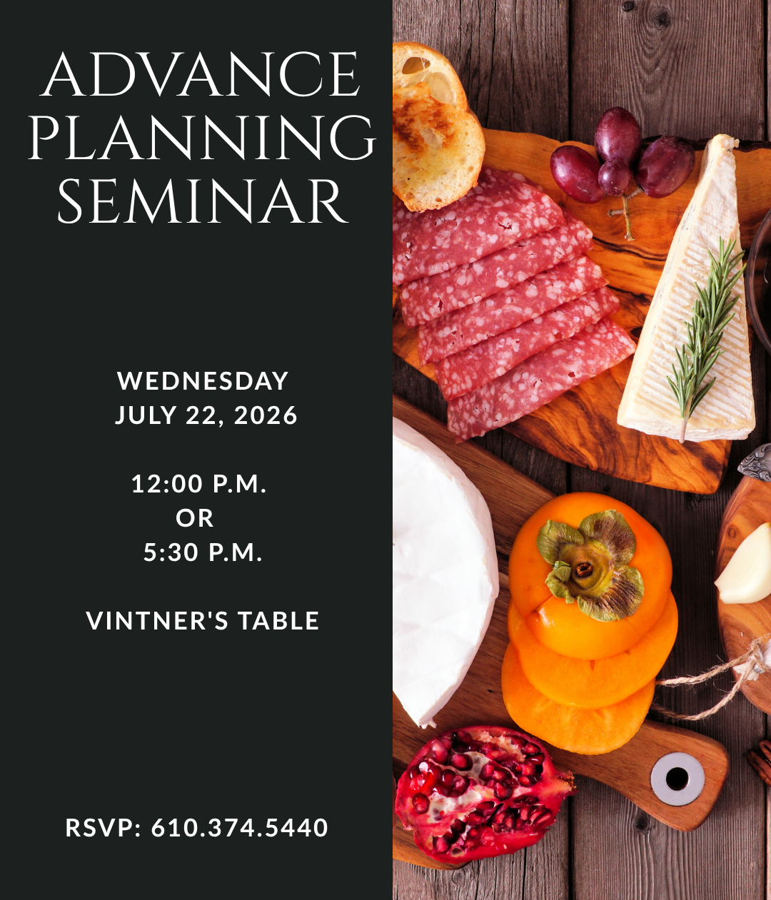 a plate of sandwiches on a table with the words lunch & learn on it