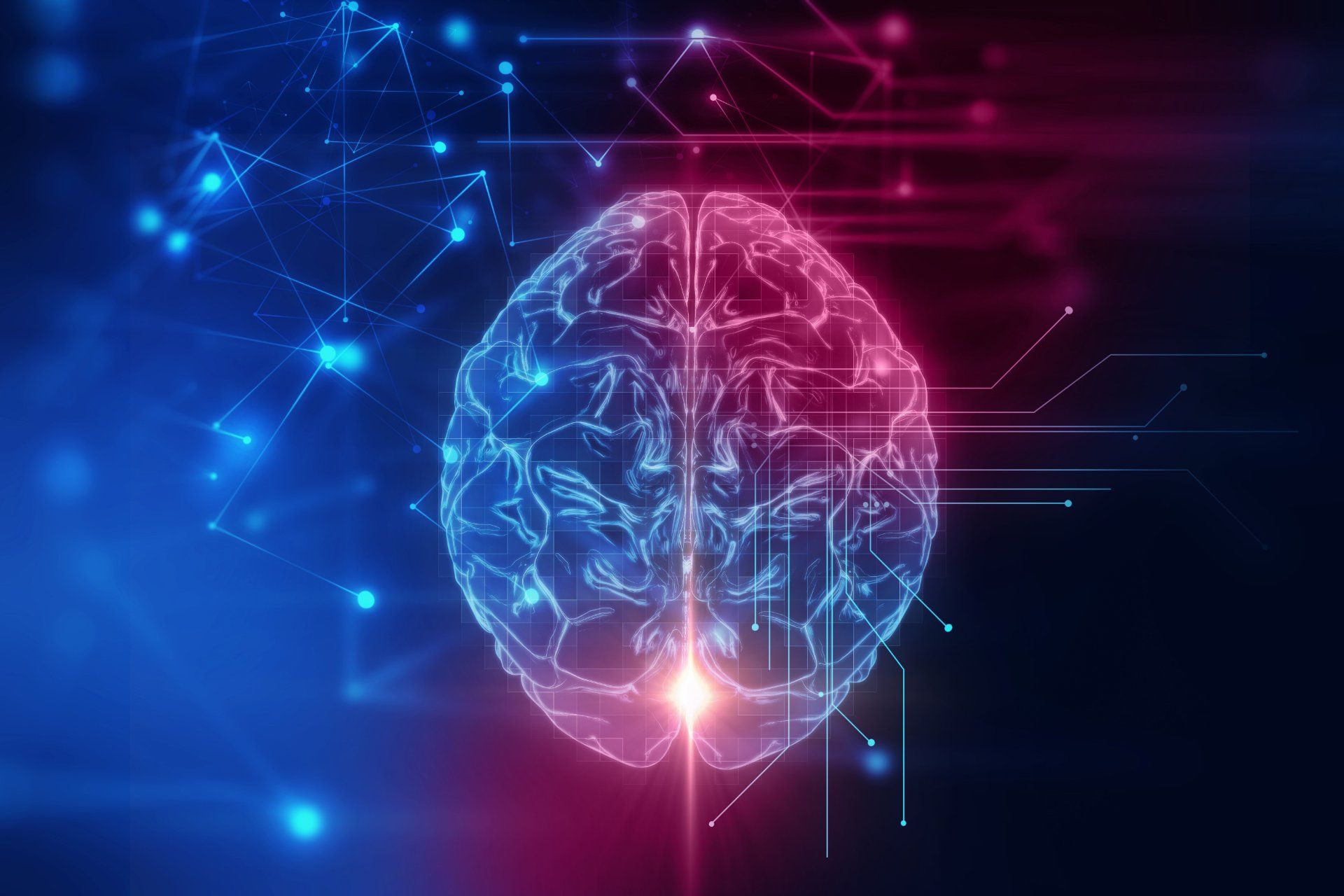 immagine di un cervello 3d