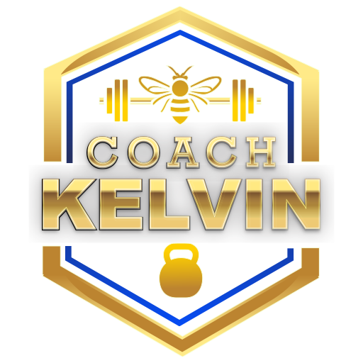 Logo: Gold and blue hexagon with