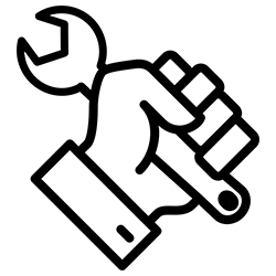 Icona lavorazione assistenza meccanica