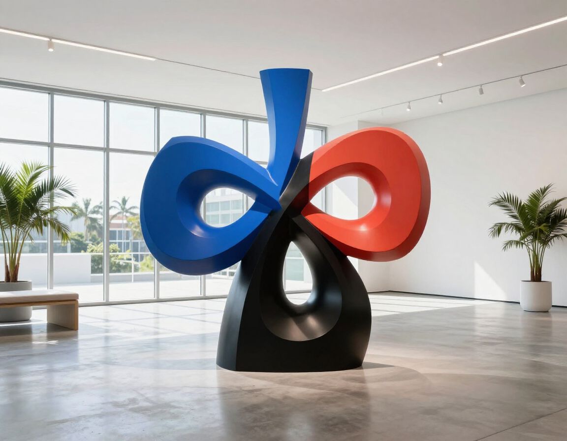 Modern Abstract Brand Sculpture